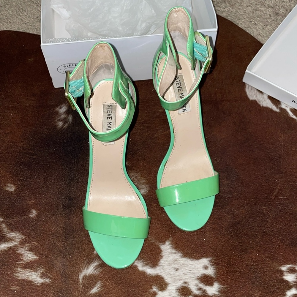 steve madden marlene mint green heels size 8.5
